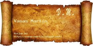 Vasas Martin névjegykártya